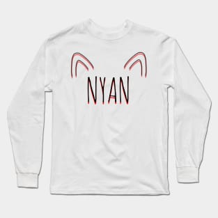 Nyan Cat Ears Long Sleeve T-Shirt